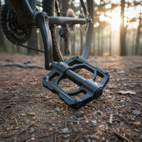 2 Pieces Universal Fit Aluminum Alloy Bike Pedals Anti-Slip Flat Platform Pedals