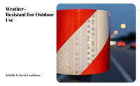 Fade-Resistant Reflective Safety Tape Weatherproof Honeycomb Reflective Tape Waterproof for Drivers, Cyclists, Trailers, Bicycles, Nighttime