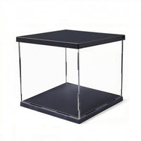 Illuminated Model Figure Display Case Clear Display Box with Lighting Transparent Showcase Snap-Together for Collectors, Hobbyists
