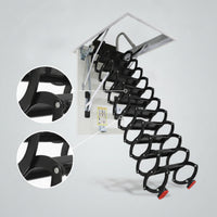 Retractable Attic Staircase Electric Electrically Operated Loft Access Ladder Remote Control Folding Attic Ladder for Homeowners, Duplex