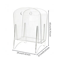 Acrylic Magazine Rack Glossy Finish Magazine Rack Handle Opening Stand
