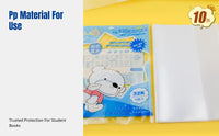 Thick Transparent Book Cover, Waterproof Protective Film, Student Textbook Sleeve, Easy to Apply