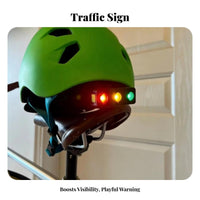 High Brightness Rechargeable Cycle Rear Light Water Resistant LED Bike Warning Light Easy to Install for Cyclists, Night Riding, Commuting