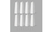 8 Pieces Aluminum Corner Corners with Nails Tapered Siding Corner Corners Hassle Hardware for Homeowners