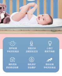 已接入米家APP婴儿哭声监护器宝宝看护监控摄像头家用儿童监视仪 米家C1-2K+128G内存卡