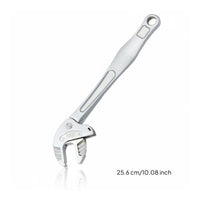 Industrial Grade Self-Adjusting Wrench Multi-Function Crab Claw Wrench Single-Handed Operation Self-Tightening Spanner Heavy Duty for Mechanics, Professionals, Plumbers, Car Repair, Workshop, Garage