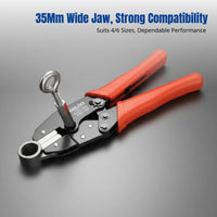 Ratchet Pressing Pliers Wrench, Large Opening, Professional Installation & Removal Tool, Commercial Grade