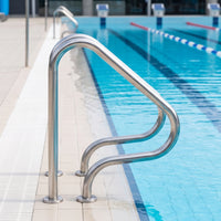 Stainless Steel Pool Handrail Rustproof Swimming Pool Handrail Sturdy Easy Installation for Elderly