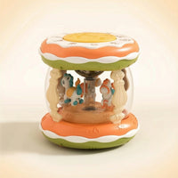 Rotating Drum Toy Round Drum for Young Children, Infants, Playroom, Nursery