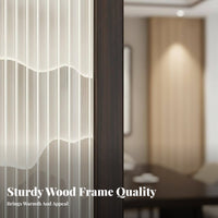 sturdy Wood Frame Chinese Landscape Art Panel Mobile & Foldable Folding Screen Double-Sided Design Room Divider Freestanding for amannerice Workers, Interior Designers, Business Owners, Hotel, Restaurant, Tea House, Bedroom