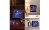 Solar System Model Desktop Celestial Body Kit Decorative Gift Box with Celestial Body Pieces for Students, Desk, Office