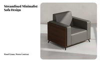 Nordic Design 3 Piece Sofa and Table Set Simple Design Upholstered Office Sofa Modern Aesthetic Reception Seating Wear-Resistant for Business Owners, Businesses, Interior Designers, Waiting Room
