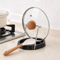 Lid Organizer O-Ring Stainless Steel, Pan Lid Organizer, Anti-Drip Kitchen Lid Support, for Clean Worktop