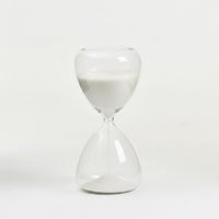Glass Hourglass Modern 15-Minute Hourglass Decorative Sand Timer with Glass Body for Professionals, Students, Office, Meditation, Reading