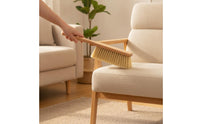 Long-Handled Bed Brush Handheld Bed Brush with Wooden Handle Hand Broom with Hanging Hole Long-Lasting Comfortable for Bedding