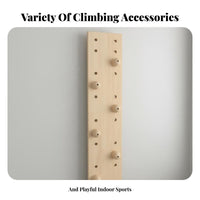 Childrens Indoor Climbing Wall Develops Motor Skills Kindergarten Climbing Board Modular Structured Panel Mounted Playset for Children, Young Children