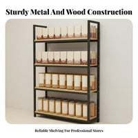 Supermarket Display Rack Sturdy and Sturdy Double Sided Gondola Shelving High Load Capacity Multi-Tier Store Shelf for Retailers, Shop, Pharmacy