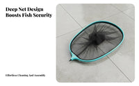 Pool Foliage Skimmer Net Sturdy Duty Pool Foliage Skimmer Head Aluminum Alloy Collect Net Head Long-Lasting Lightweight