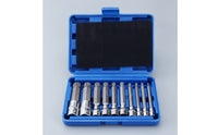 10 Pieces Bit Socket Kit Reinforced Bit Socket Set with Case Anti-Slip Tools for Automotive Repair, Machinery Maintenance