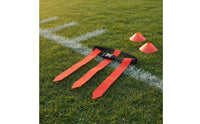 Flag Football Set Contrasting Hues Football Flag Sash Kit Strong Buckle for Kids, Teenagers, PE Class, Backyard Games