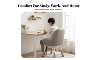 Adjustable Height Armless Rolling Chair Modern Design Task Seat Ergonomic spine supportrest Office Furniture Support for Students, Children, Adults, Study Room, Dormitory, Bedroom