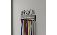Showcase Your Achievements Running Medal Holder Sturdy and Long-Lasting Wall Mounted Medal Hanger Great Gift Idea Athlete Awards Display Cut for Runners, Athletes, Home Gym, Living Room, Bedroom