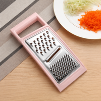 Vegetable Grater, Stainless Steel Grater for Kitchen, Smooth Handle Multi-Purpose Shredder for Healthy Meals