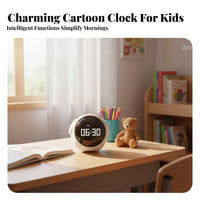Interactive Emoticon S Emoticon Alarm Clock Temperature Display Digital Emoticon Clock Snooze Function for Teens, Adults, Dorm Room, Nursery