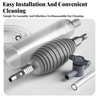 Fish Tank Gravel Cleaner Powerful Suction Aquarium Sand Washer Multi-Functional Manual Aquarium Siphon for Aquatic Pet Owner S, Pet Owners, Home