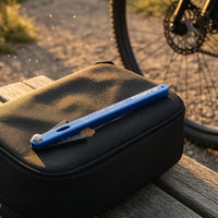 Pivoted Base Bike Chain Wear Checker Blue Metal Body Chain Wear Checker Aluminum Alloy Handheld