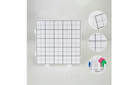 Fuse Bead Pegboard Clear Fuse Bead Board Pegboard with Pins Reusable Craft Tray DIY for Crafters, Classroom