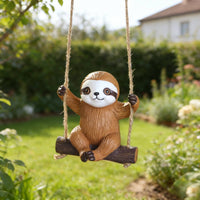 Sloth on Swing Ornament Great Gift Idea House Decoration for Garden
