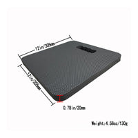 Anti-Slip Exercise Pad with Handhold Textured Kneeling Pad with Handle Compact Mat Lightweight for Yogis