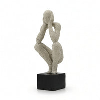 Abstract Human Statue Elegant Human Figurine Attractive Desktop Statue for Minimalism Aficionados
