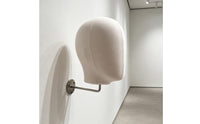 Wall Mannequin Head Professional Wall-Attached Hairpiece Stand Mannequin Head with Hook for Milliners