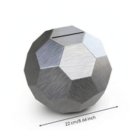 Soccer Ball Saving Box Decorative Soccer Piggy Bank Geometric Saving Box with Deposit Opening for Kids, Boys, Shelf, Bedroom
