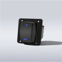 IP68 Waterproof Rocker Switch with Mounting Panel Wired Illuminated Rocker Switch Square Quick Installation for Boaters