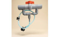 U-Shaped Pipe Venturi Fertilizer Injector Red Handle Irrigation Fertilizer Injector Tapered Outlet Garden Equipment Transparent Hose