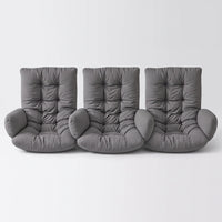 Thickened Waterproof Hanging Basket Chair Cushion with Backrest for Swing and Office Chairs