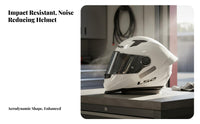 Complete Headgear Gender-Neutral Design Full Face Breathable Head Protection for Women, Beginners, Daily Commuting