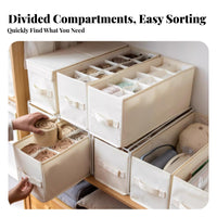 textile Drawer with Dividers Foldable Clothing Divider Box adaptable for children