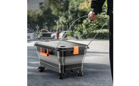Multi-Purpose Portable Water Carrier with Wheels 22L Folding Water Container Collapsible Rolling Storage Bin for Car Washing, Fishing, Camping, Outdoor
