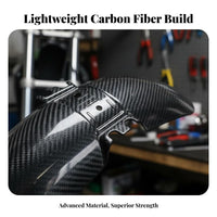 Carbon Fiber Front Mudguard Lightweight Motorcycle Front Mudguard Carbon Fiber Design Mudguard High Strength Shield Guard Sturdy