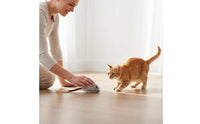 Automatic Moving Rechargeable Feline Mouse Toy Realistic Sound Interactive Feline Mouse Obstacle Avoidance for Cats, Indoor