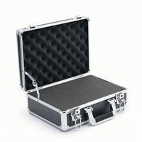 Aluminum Tool Box Safeguarding Hardhard-Shell Container with Foam Hard Carrying Case with Foam Insert Long-Lasting Heavy-Duty