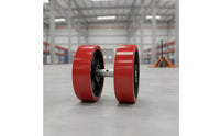 Polyurethane Wheel Assembly Heavy-Duty Pallet Truck Wheel with Bearings Smooth-Rolling Roller for Factories