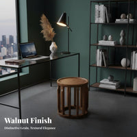 Solid Wood Construction Mortise and Tenon Stool Long-Lasting Wooden Seat Minimalist Design Household Furniture Sturdy Support for Adults, Homeowners, Students, Dining Room, Entryway, Bedroom, Kitchen