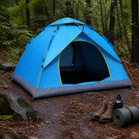 Portable Automatic Pop-Up Camping Tent for Outdoor Picnic and Hiking, Waterproof and Sun-Protected