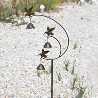 Metal Hummingbird Sculpture Outdoor Decoration Hummingbird Garden Stake Weather-Resistant Bird Garden Stake