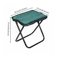 Foldable Portable Folding Stool Lightweight Folding Stool Compact Camp Seat Stable for Fishing